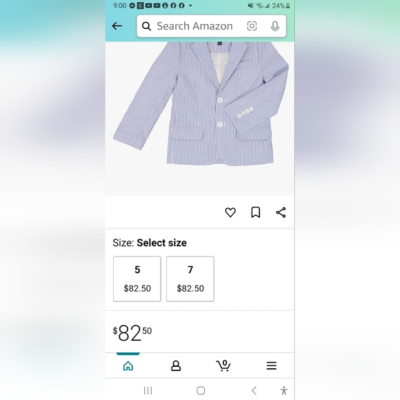 🌟NWOT🌟 E.LAND BLUE AND WHITE STRIPES SUIT - Picture 5 of 6